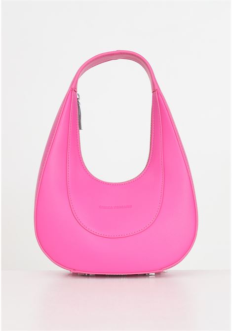Fuchsia women's bag, elongated shape with pressed logo lettering CHIARA FERRAGNI | 76SB4BG1ZSA27455